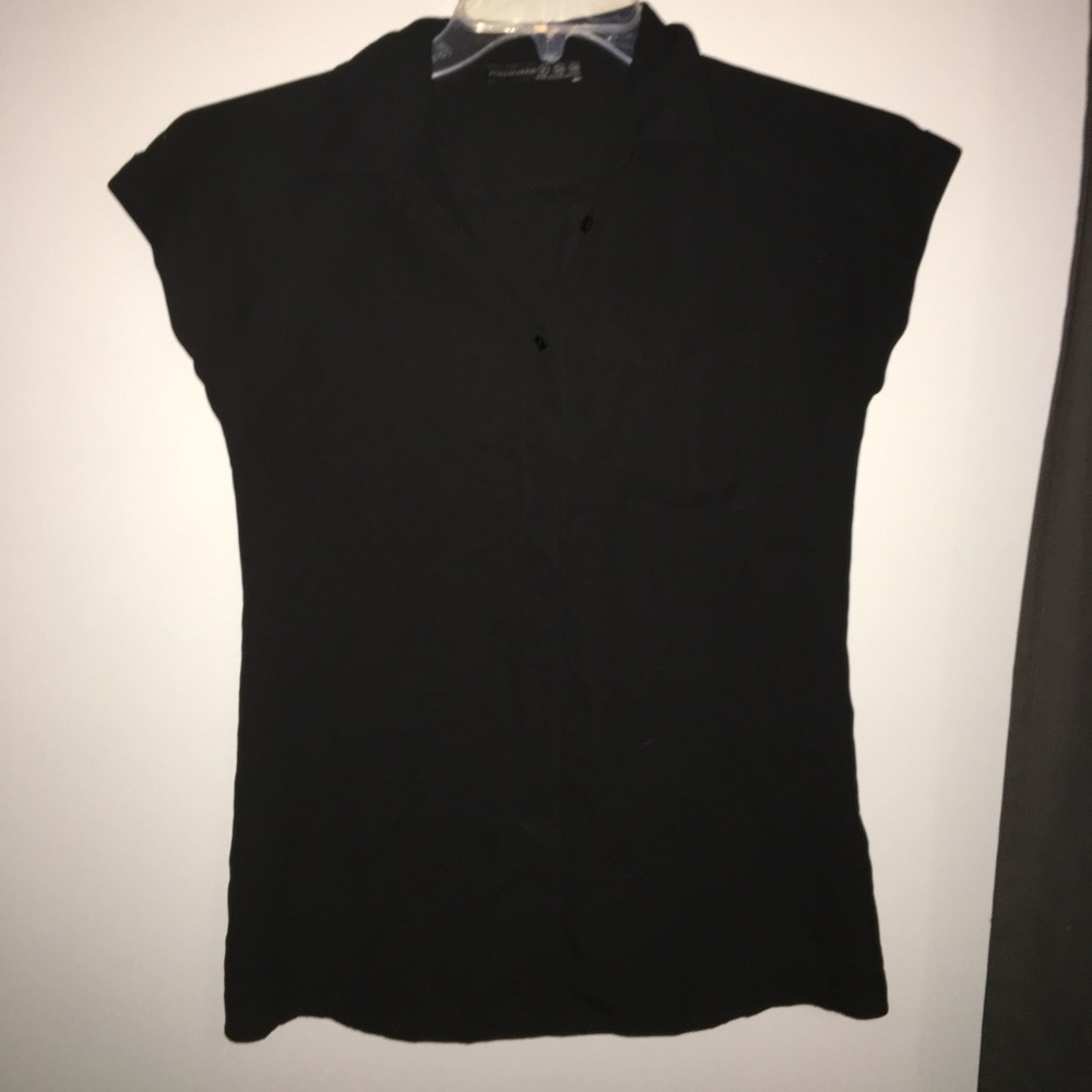 black button down shirt